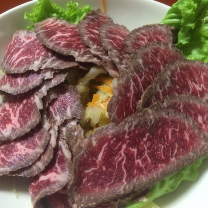 家で簡単！牛肉のタタキ